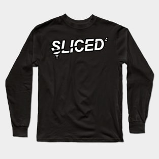 Sliced- Slicing through the Design Long Sleeve T-Shirt